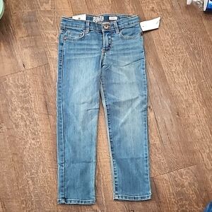 OshKosh B'Gosh Girls Skinny Jeans 5 Denim Cotton Blend Stretchy Adjustable Waist